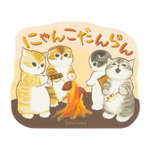 mofusand Smartphone-sized Matte Sticker (Cozy Cats Gathering)