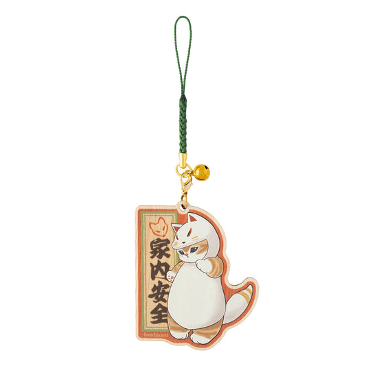 mofusand Wooden Keychain with Bell (Safety Inari Fox Meow)