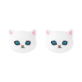 mofusand Double Face Earrings (White)