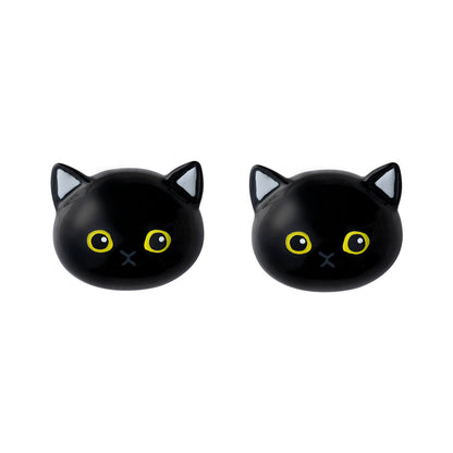 mofusand Double Face Earrings (Black)