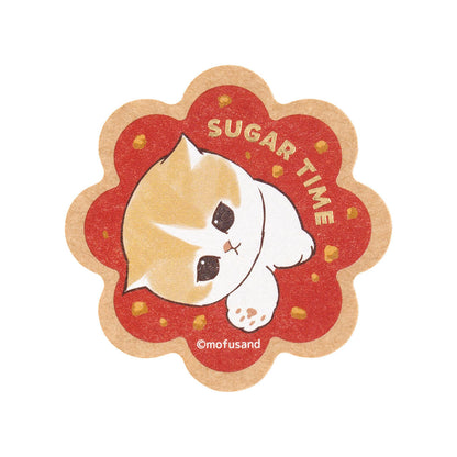 mofusand COFFEE AND DONUTS Smartphone-sized Sticker (Raspberry Chocolate)