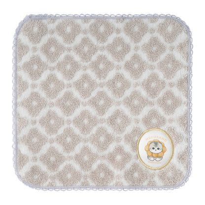 mofusand COFFEE AND DONUTS Jacquard Hand Towel (Beige)
