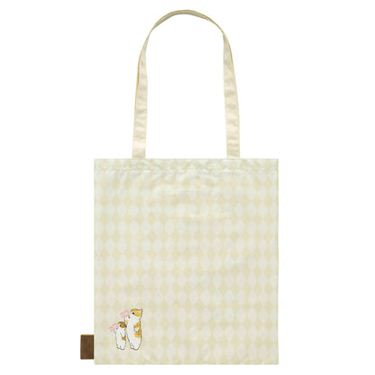 mofusand COFFEE AND DONUTS Flat Tote Bag (Beige)