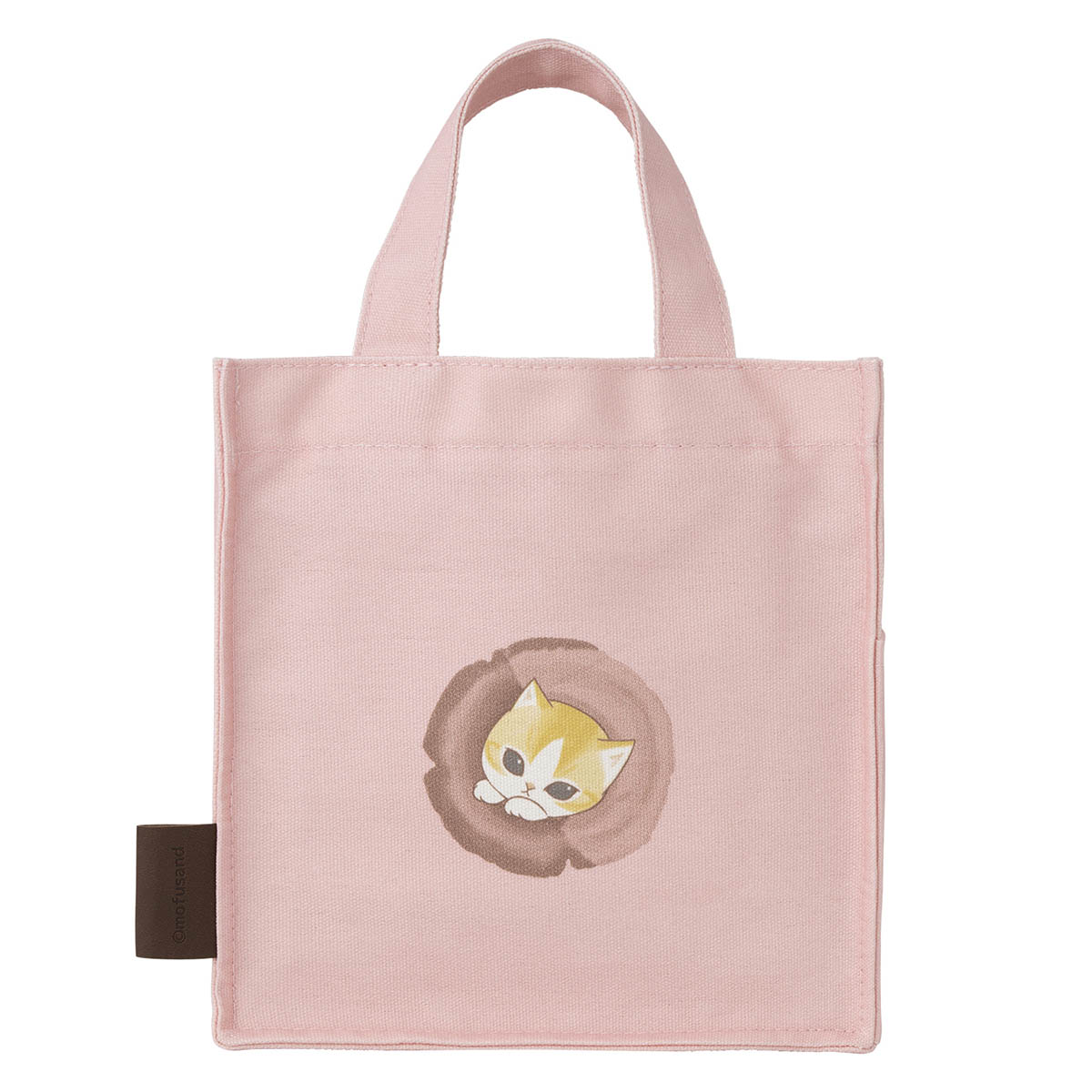mofusand COFFEE AND DONUTS ランチサイズスクエアトート(ピンク