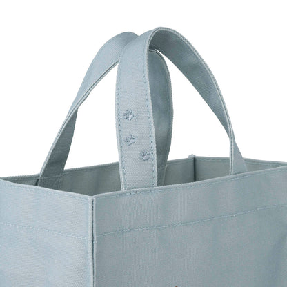 mofusand COFFEE AND DONUTS Lunch-size Square Tote Bag (Blue)