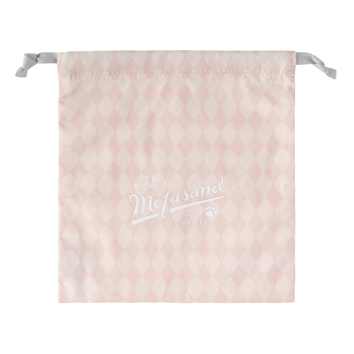 mofusand COFFEE AND DONUTS Drawstring Pouch (Pink)