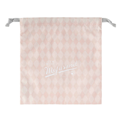 mofusand COFFEE AND DONUTS Drawstring Pouch (Pink)