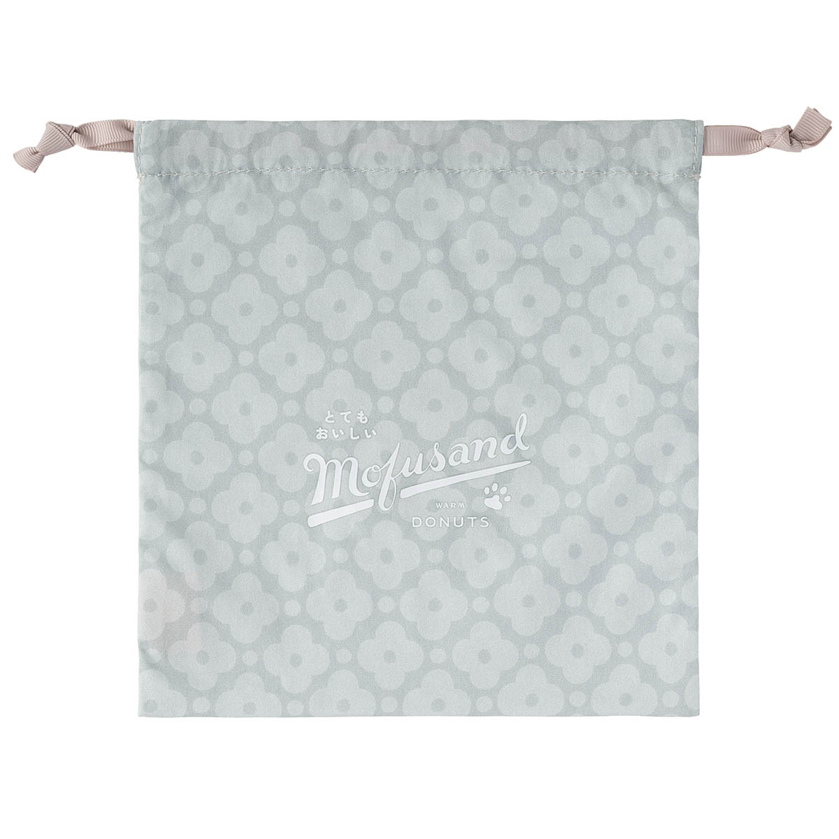 mofusand COFFEE AND DONUTS Drawstring Pouch (Blue)