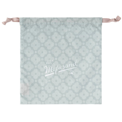 mofusand COFFEE AND DONUTS Drawstring Pouch (Blue)