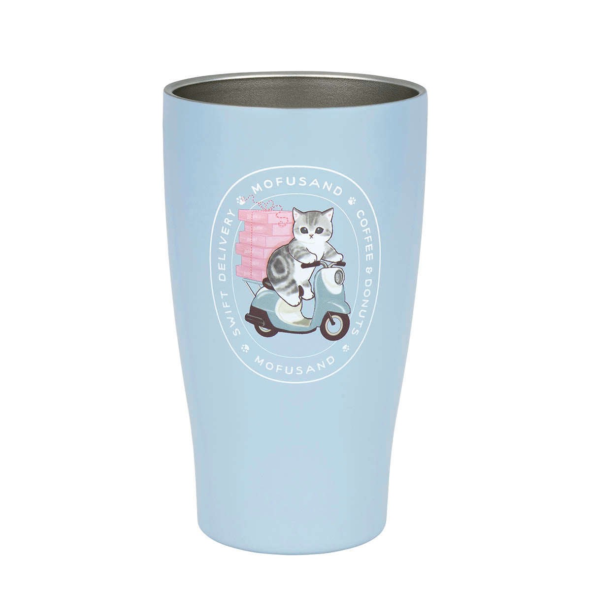 mofusand COFFEE AND DONUTS Tumbler with Wooden Lid