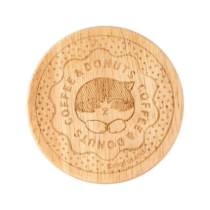 mofusand COFFEE AND DONUTS Tumbler with Wooden Lid