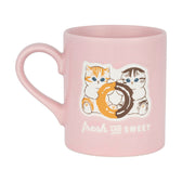 mofusand COFFEE AND DONUTS Water-Repellent Mug (Pink)