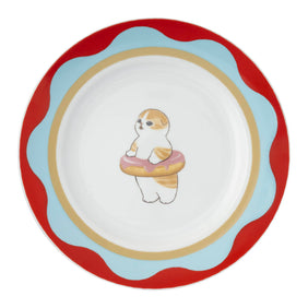 mofusand COFFEE AND DONUTS Donut Plate (Strawberry Donut)