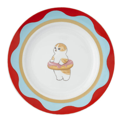 mofusand COFFEE AND DONUTS Donut Plate (Strawberry Donut)