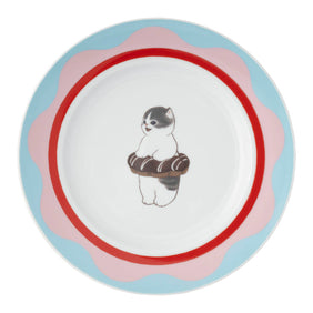 mofusand COFFEE AND DONUTS Donut Plate (Milk Chocolate Donut)