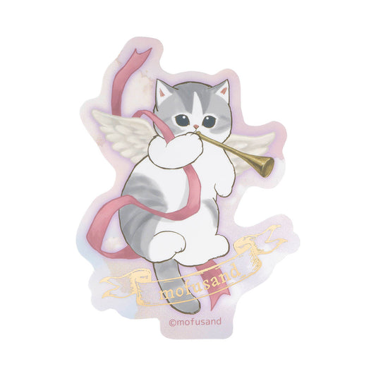 mofusand Cupid & Angel Smartphone-sized Gift Sticker (Messenger of love)