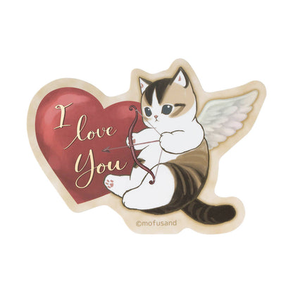 mofusand Cupid & Angel Smartphone-sized Gift Sticker (I will shoot you in your heart)