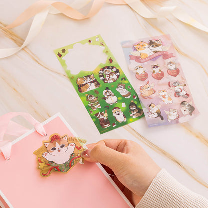 mofusand Cupid & Angel Clear Sticker (Cupid & Angel)