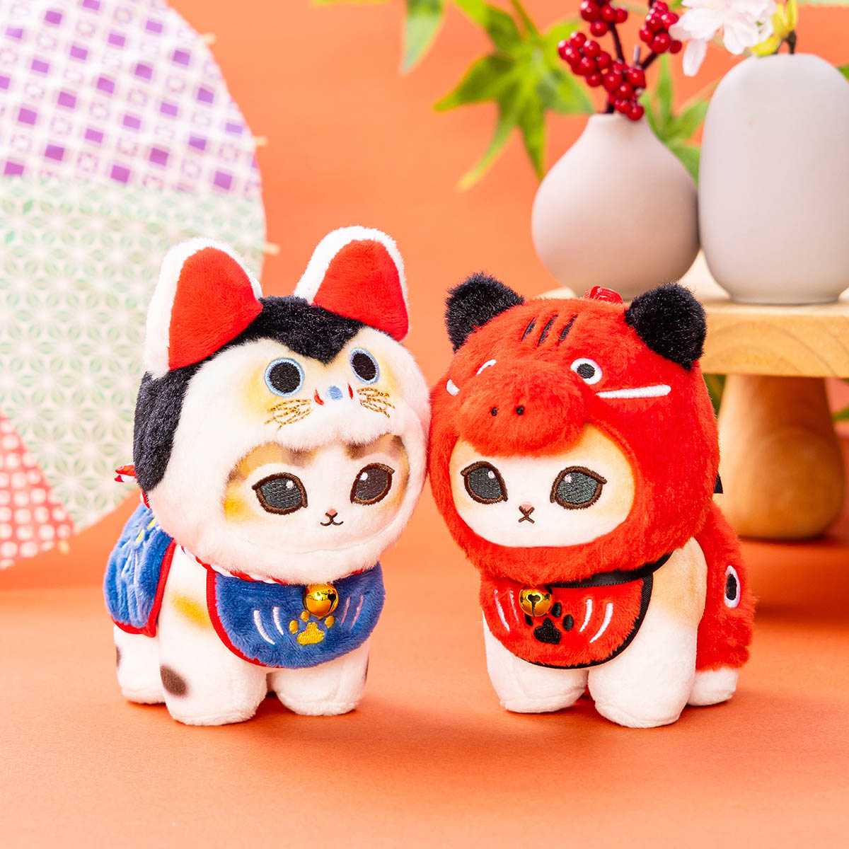 新品 mofusand モフサンド 縁起にゃん マスコット 赤べこ mofusand 縁起にゃんマスコット(赤べこ) | mofusandもふもふマーケット