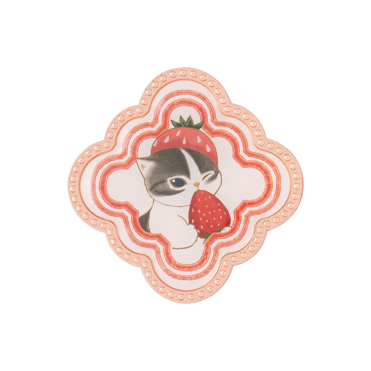 mofusand MERCI STRAWBERRY Trading Mini Metal Badge (All 6 Types