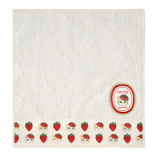 mofusand MERCI STRAWBERRY Hand Towel (Oval)
