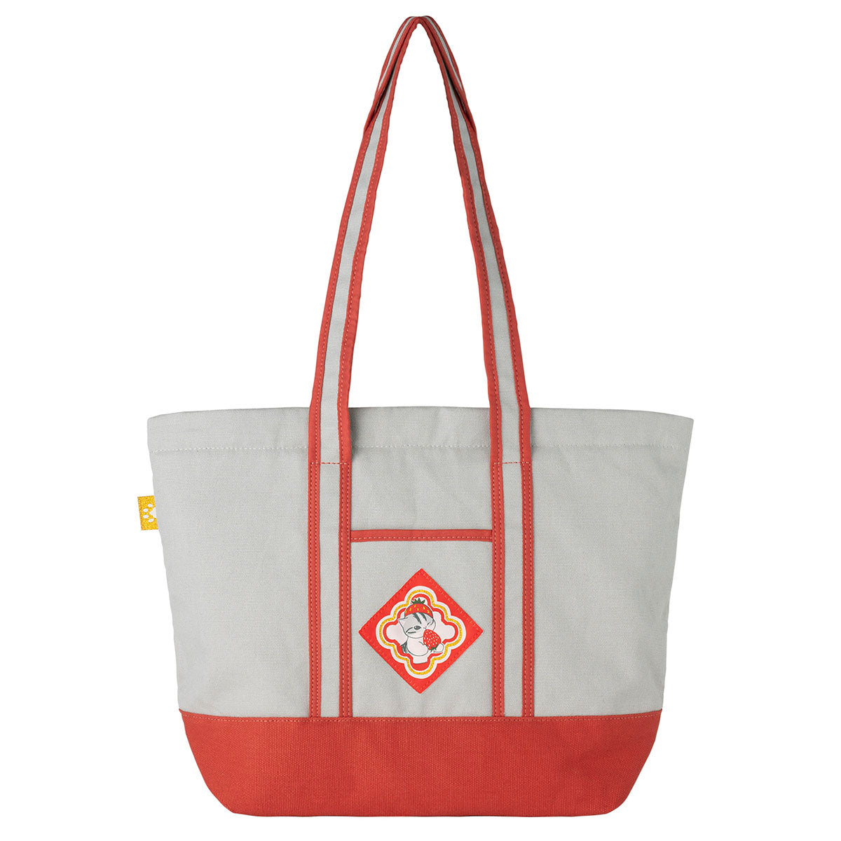 mofusand MERCI STRAWBERRY マチ付き大きめトートバッグ