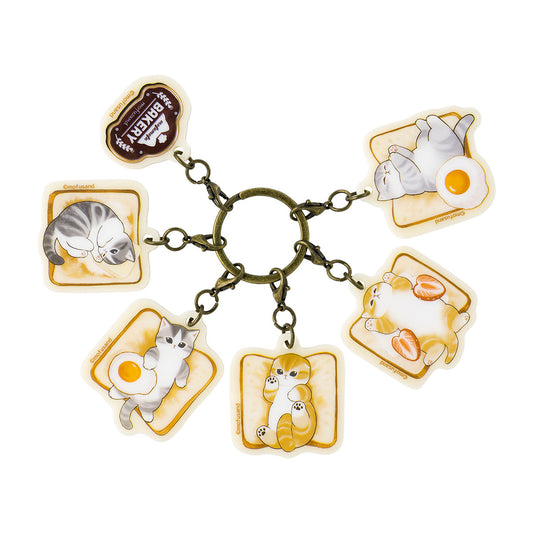 mofusand Mofumofu Bakery 6-Piece Acrylic Charm Set (Toast)