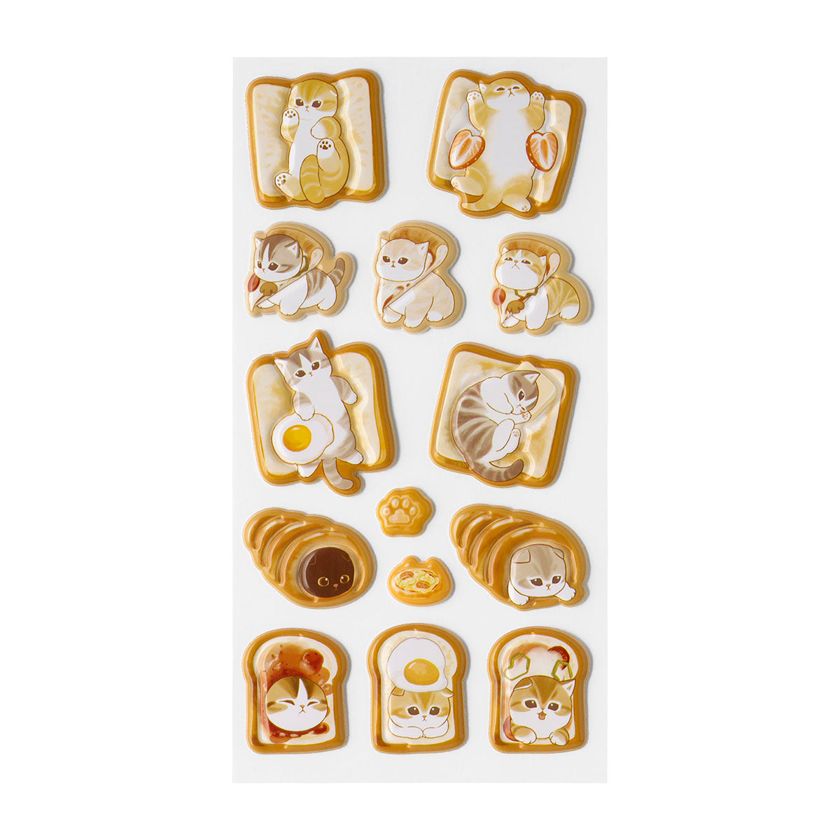 mofusand Mofumofu 烘焙坊 软弹贴纸（红色）