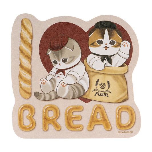 mofusand Mofumofu Bakery BIG Sticker (I Love Bread)