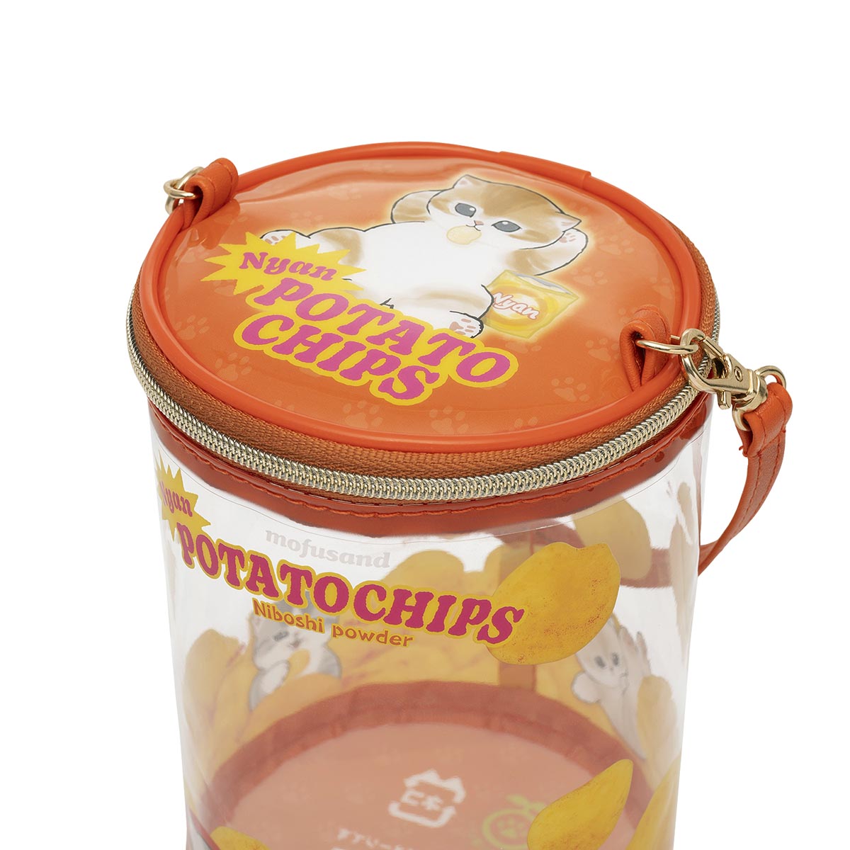 mofusand 自堕落にゃん ポテチまみれなマスコットポーチ | mofusand