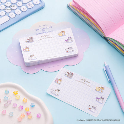 mofusand x Sanrio Characters Large Free Memo Pad