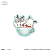 mofusand x Sanrio Characters Smartphone-sized Sticker (Pochacco)