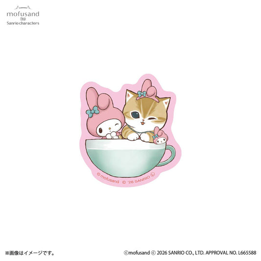 mofusand x Sanrio Characters Smartphone-sized Sticker (My Melody)