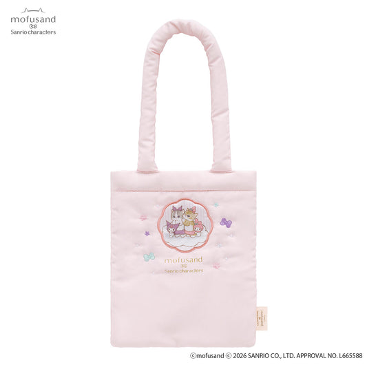 mofusand×サンリオキャラクターズ 日傘が入るサイズのサブトートバッグ(クロミ・マイメロディ)