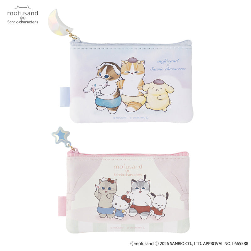 mofusand x Sanrio Characters Pouch Set (2 pcs)