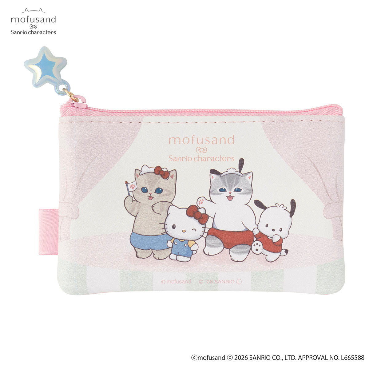 mofusand x Sanrio Characters Pouch Set (2 pcs)
