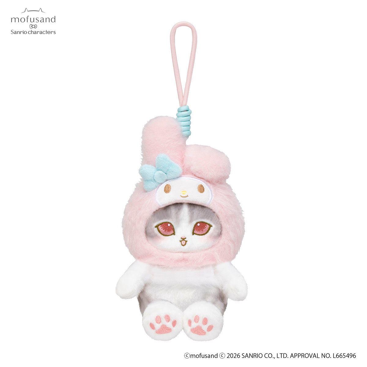 mofusand x Sanrio Characters Plump & Fluffy Mascot (My Melody)