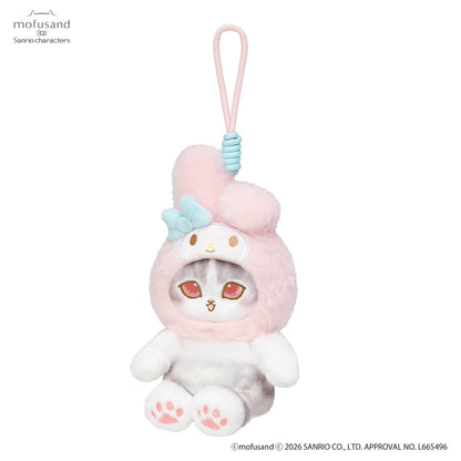 mofusand x Sanrio Characters Plump & Fluffy Mascot (My Melody)