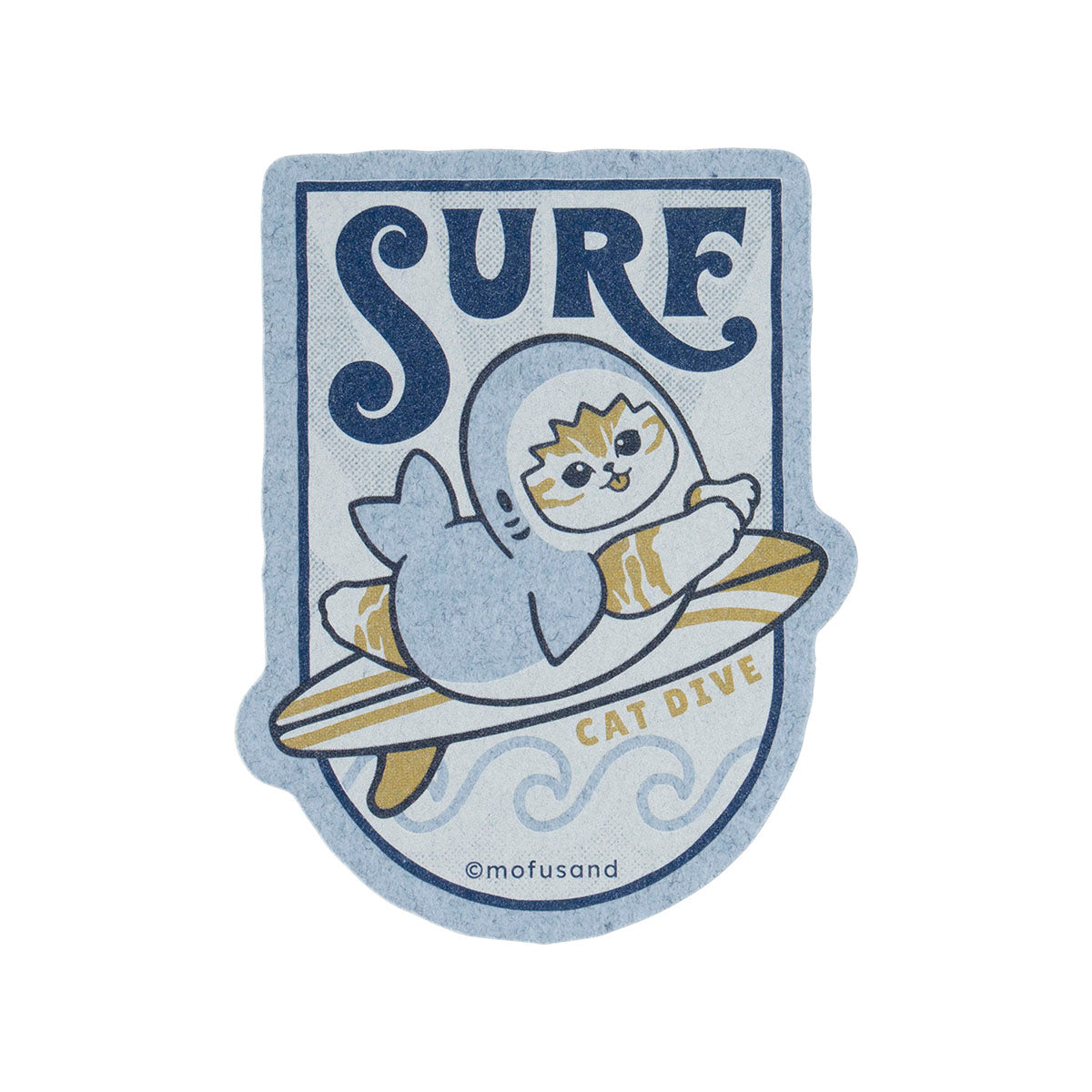 mofusand BOARD SHARK！ スマホに貼れるサイズのステッカー(SURF