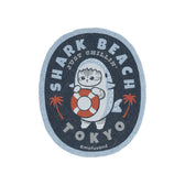 mofusand BOARD SHARK! 스마트폰 사이즈 스티커 (SHARK BEACH)