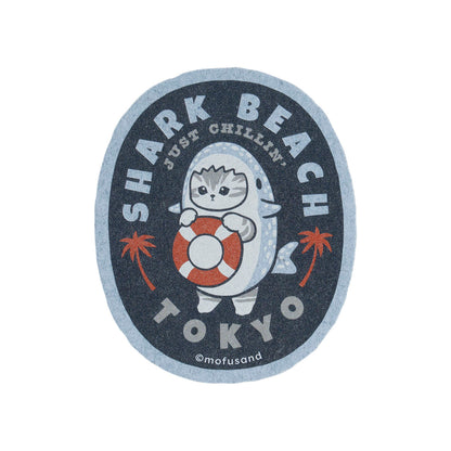 mofusand BOARD SHARK! Smartphone-Sized Sticker (SHARK BEACH)