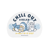 mofusand BOARD SHARK! 스마트폰 사이즈 스티커 (CHILL OUT)