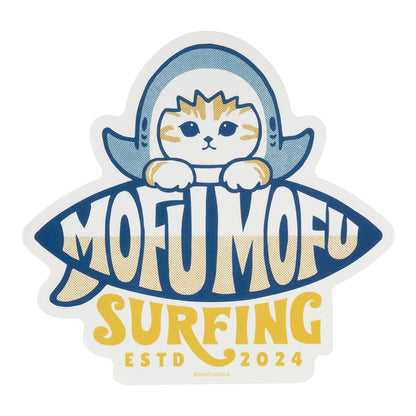 mofusand BOARD SHARK! 큰 사이즈 스티커 (MOFU MOFU SURFING)