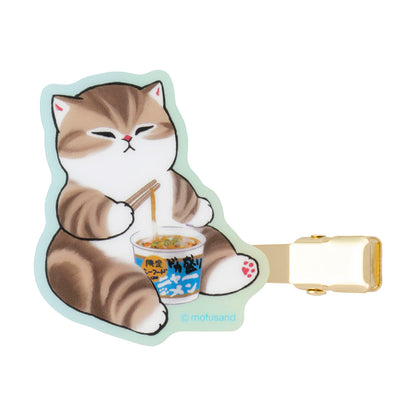 mofusand 외출 방해하고 싶다냥! 라멘 먹을 때 편리한 앞머리 클립