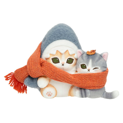 mofusand 목도리 친구 인형 (상어냥 & 아기냥)