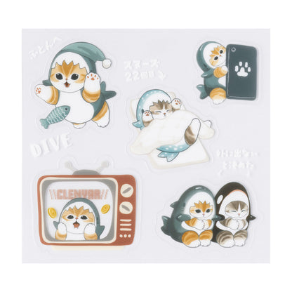 mofusand 느긋한 집콕 시간냥! 미니 투명 스티커