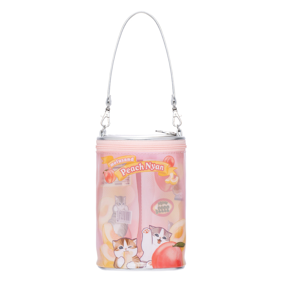 mofusand Meow Meow MART Mascot Keychain Pouch (Peach Can)