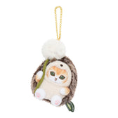 mofusand WOODLANDS Float Away Mascot Keychain (Hedgehog Meow & Dandelion Fluff)