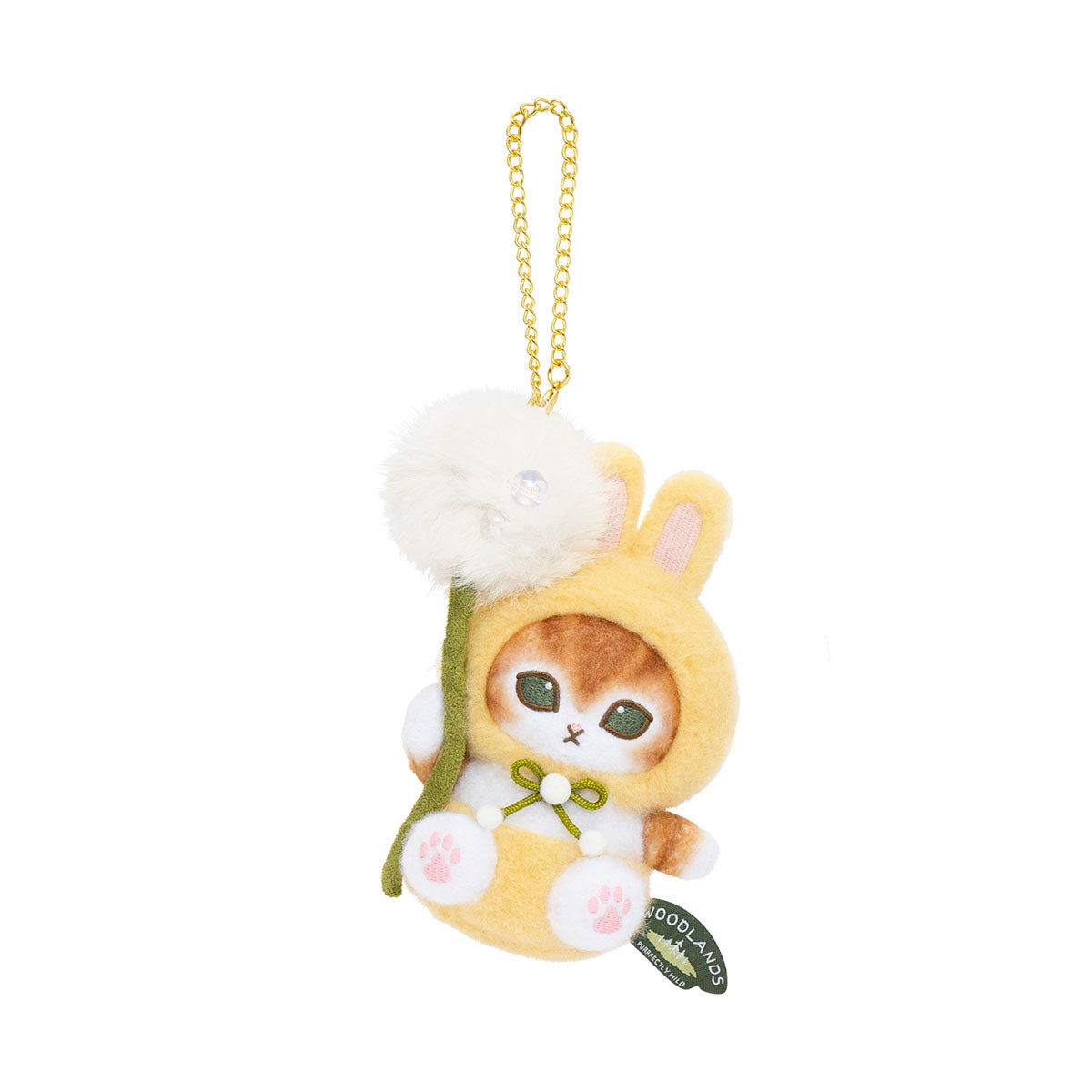 mofusand WOODLANDS Float Away Mascot Keychain (Rabbit Meow & Dandelion Fluff)