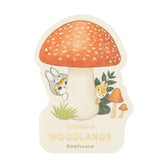 mofusand WOODLANDS Foil-stamped stickers that can be attached to smartphones (Rabbit Meowmushroom)